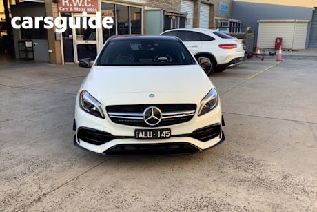 White 2016 Mercedes-Benz A45 Hatchback AMG