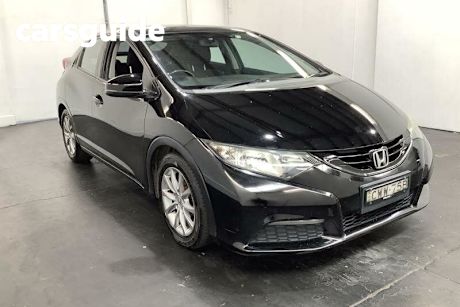 Black 2014 Honda Civic Hatchback VTI-S