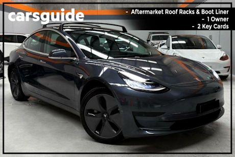Grey 2019 Tesla Model 3 Sedan Standard Range RWD