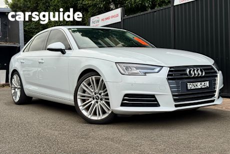 White 2016 Audi A4 Sedan 2.0 Tfsi Quattro S Tronic SPT