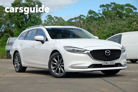 White 2021 Mazda 6 Wagon Touring