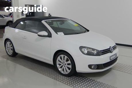 White 2012 Volkswagen Golf Cabriolet 118 TSI