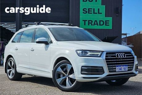 White 2018 Audi Q7 Wagon 3.0 TDI Quattro