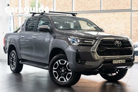 Grey 2023 Toyota Hilux Double Cab Pick Up SR5 + Premium Interior (4X4)