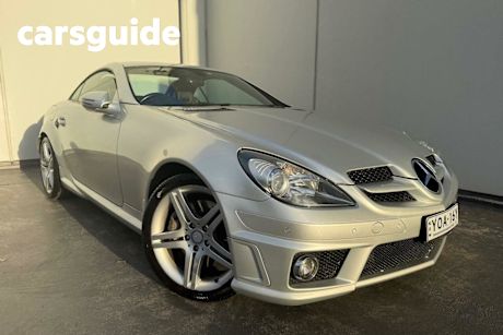 Silver 2010 Mercedes-Benz SLK300 Convertible