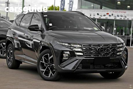 Grey 2024 Hyundai Tucson Wagon Premium N Line Hybrid (awd)