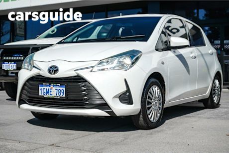 White 2018 Toyota Yaris Hatchback Ascent