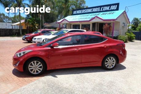 Red 2013 Hyundai Elantra Sedan Trophy