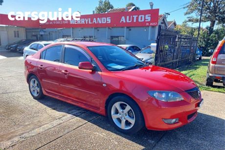 Red 2005 Mazda 3 Sedan Maxx Sport