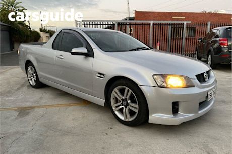 Silver 2008 Holden Commodore Utility SV6 60TH Anniversary