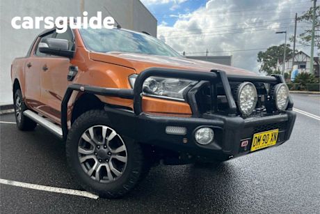 Orange 2017 Ford Ranger Dual Cab Pick-up Wildtrak 3.2 (4X4)