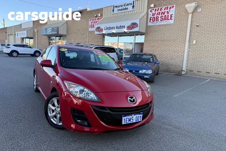 Red 2009 Mazda 3 Hatchback Maxx Sport