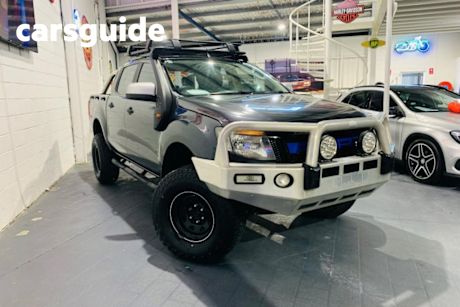 Grey 2013 Ford Ranger Dual Cab Utility XLS (4X4)