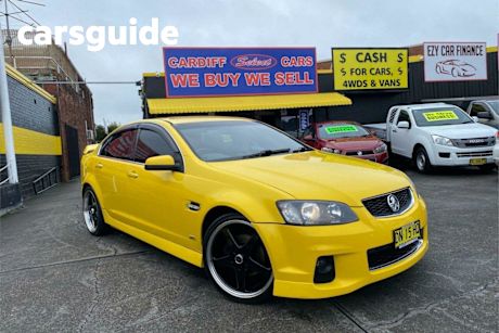 Yellow 2012 Holden Commodore Sedan SV6 Z-Series