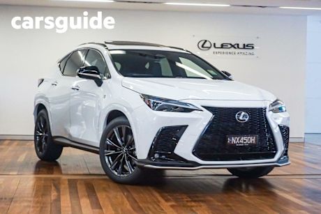 White 2024 Lexus NX450H+ Wagon F Sport + EP2 Phev AWD