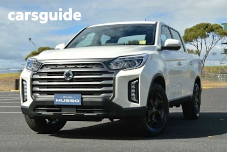 White 2024 Ssangyong Musso Crew Cab Pickup Ultimate