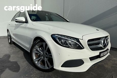 White 2018 Mercedes-Benz C200 Sedan