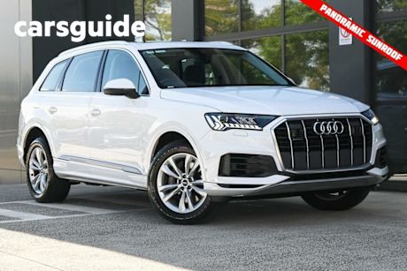 White 2022 Audi Q7 Wagon 45 TDI Quattro Mhev