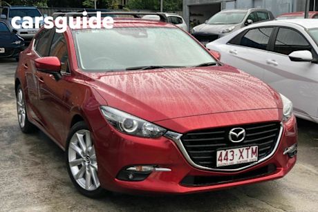 Red 2017 Mazda 3 Hatchback SP25