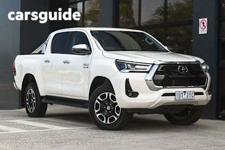 White 2021 Toyota Hilux Double Cab Pick Up SR5 (4X4)