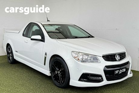 White 2014 Holden UTE Utility SS