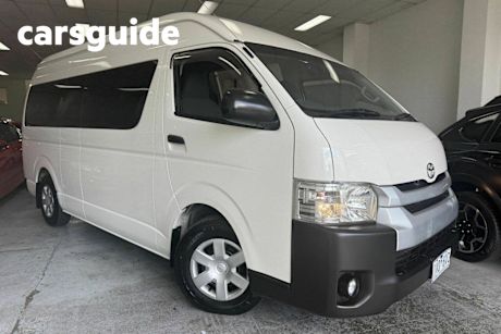 Red 2014 Toyota Hiace Bus Commuter