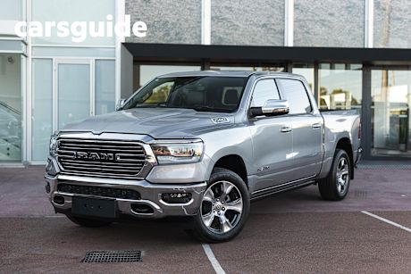 Silver 2024 Ram 1500 Crew Cab Utility Laramie Sport Rambox Mhev