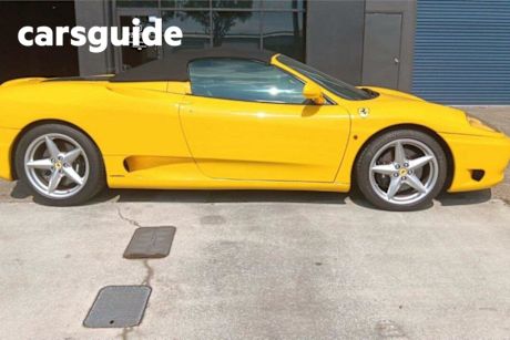 Yellow 2004 Ferrari 360 Convertible Spider