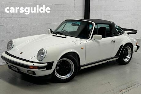 White 1988 Porsche 911 Coupe Carrera Targa
