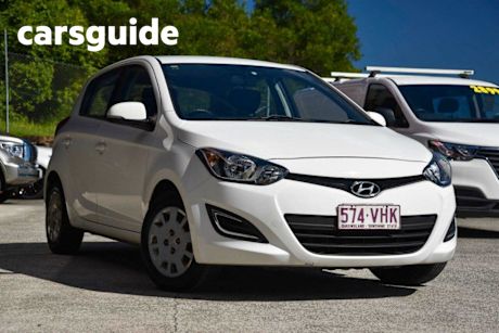White 2014 Hyundai I20 Hatchback Active