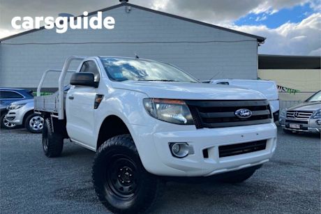 White 2013 Ford Ranger Cab Chassis XL 3.2 (4X4)