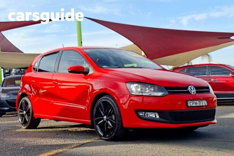 Red 2013 Volkswagen Polo Hatchback 77 TSI Comfortline