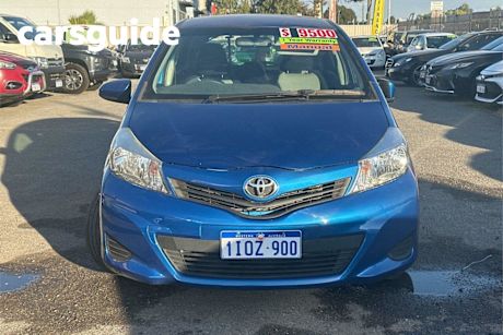 Blue 2012 Toyota Yaris Hatchback YR