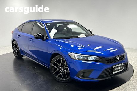 Blue 2022 Honda Civic Hatchback VTI-LX