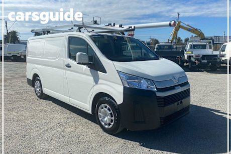 White 2021 Toyota Hiace Van LWB (4 Door Option)