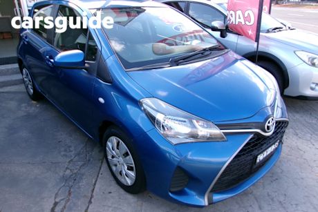 Blue 2015 Toyota Yaris Hatchback Ascent