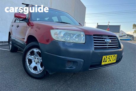 Red 2007 Subaru Forester Wagon X
