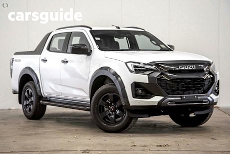 White 2024 Isuzu D-MAX Crew Cab Utility X-Terrain (4X4)