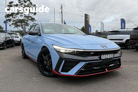 Blue 2024 Hyundai I30 Sedan N Premium With Sunroof