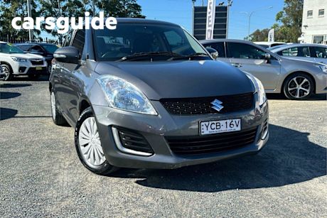 Grey 2016 Suzuki Swift Hatchback GL