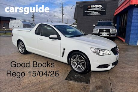White 2014 Holden UTE Utility