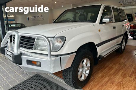 White 1999 Toyota Landcruiser Wagon GXL (4X4)