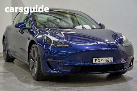 Blue 2022 Tesla Model 3 Sedan Long Range AWD