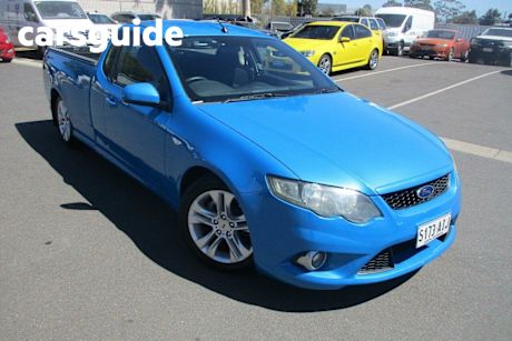 Blue 2010 Ford Falcon Utility XR6