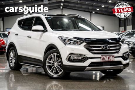White 2016 Hyundai Santa FE Wagon Highlander Crdi (4X4)