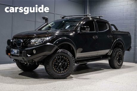 Black 2017 Mitsubishi Triton Dual Cab Utility GLS (4X4) Sports EDT