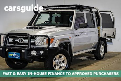 Silver 2020 Toyota Landcruiser 70 Series Double Cab Chassis GXL