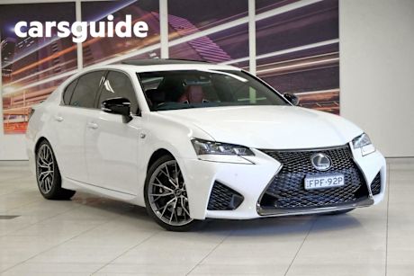 White 2020 Lexus GS-F Sedan Semi-Aniline Trim