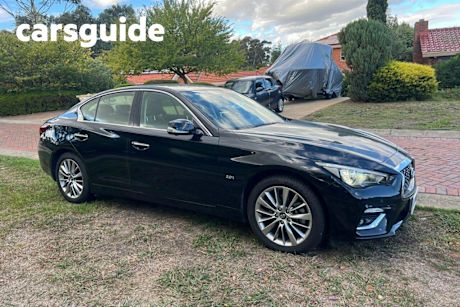 Black 2018 Infiniti Q50 Sedan 2.0T GT
