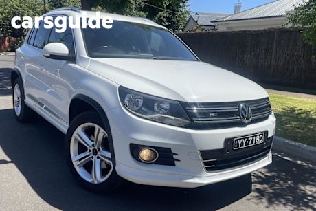 White 2016 Volkswagen Tiguan Wagon 155 TSI R-Line (4X4)